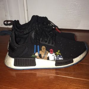 Star Wars adidas limited addition little boy or girl shoes blue andredsize11 1/2